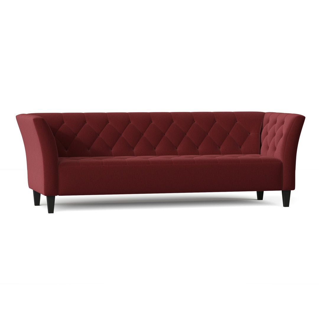 Carruth 91" Flared Arm Sofa Mercer41 Body Fabric: Heavenly Mulberry Chenille