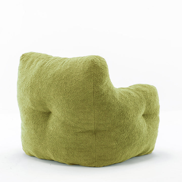 Medium Bean Bag Chair Viv + Rae™ Body Fabric: Lawn Green Faux Fur
