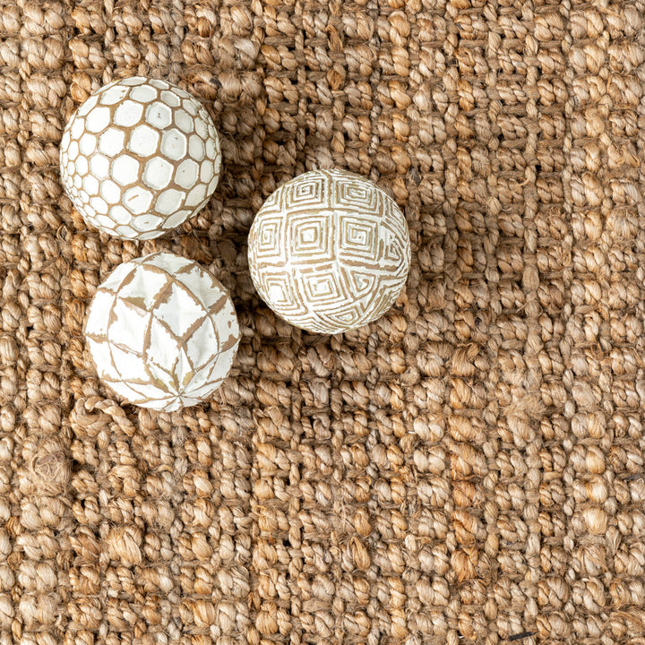 Werts Handmade Tufted Farmhouse Jute Tasseled Brown Rug Bay Isle Home™ Rug Size: Rectangle 10' x 14'