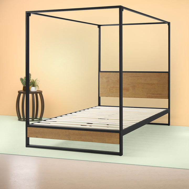 Lazio Canopy Bed Wade Logan® Size: Queen
