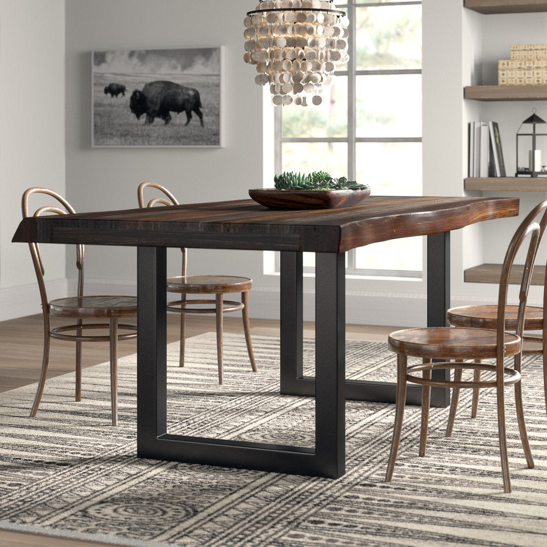 Lonan 80" Dining Table Mistana™ Top Color: Gray