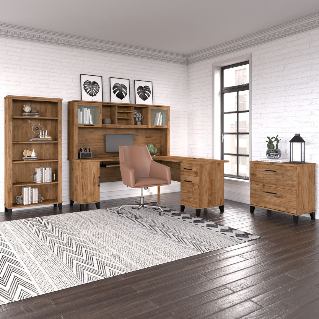 Magomed 2-Drawer Lateral Filing Cabinet Gracie Oaks Color: Fresh Walnut