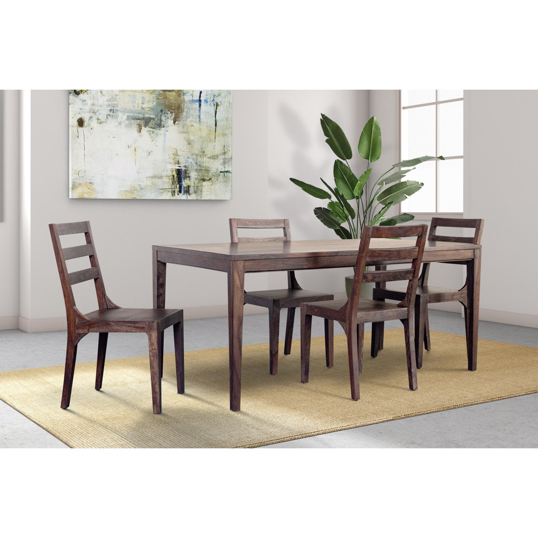 Mariann Sheesham Solid Wood Dining Table Loon Peak® Color: Dark Natural