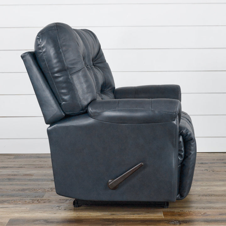 Braydin 85.5" Genuine Leather Pillow Top Arm Reclining Sofa Hokku Designs