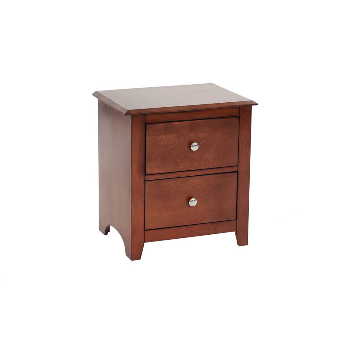 Sheldon 2 Drawer Nightstand Canora Grey Color: Cherry