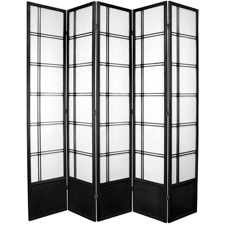 Keitez Folding Room Divider Winston Porter Color: Black Number of Panels: 5 Panels