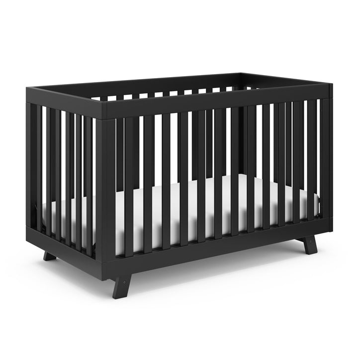 Beckett 3-in-1 Convertible Crib Storkcraft Color: Black Pieces Included: Crib