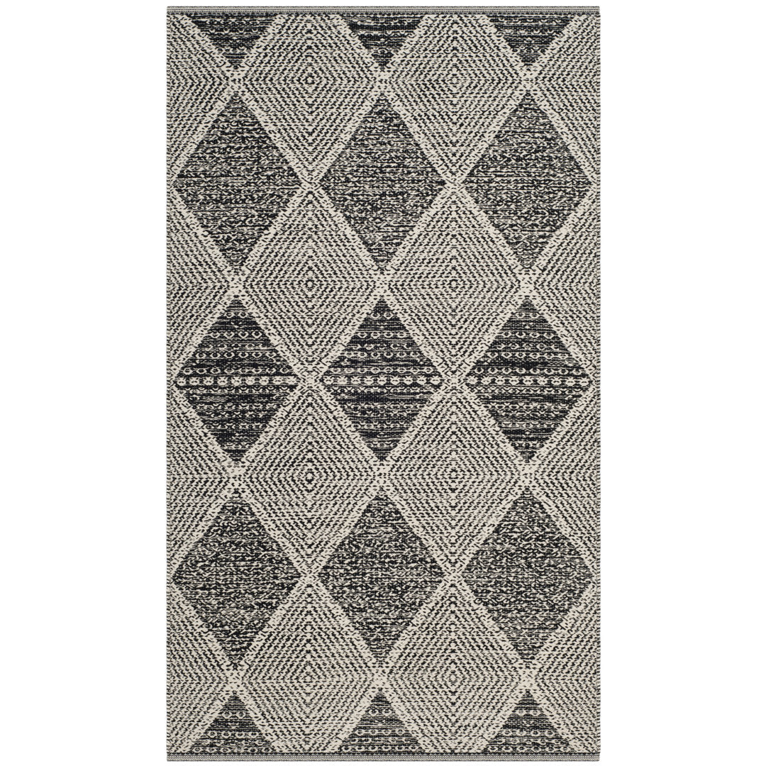 Bester Hand Woven Cotton Geometric Rug Dakota Fields Rug Size: Rectangle 9' x 12'