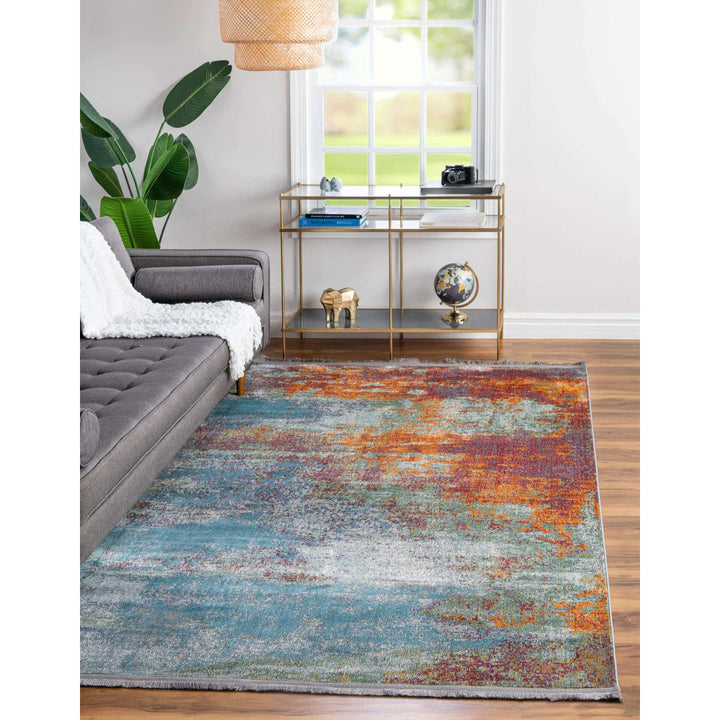 Haefner Abstract Red Area Rug Langley Street® Rug Size: Rectangle 5'5" x 8'
