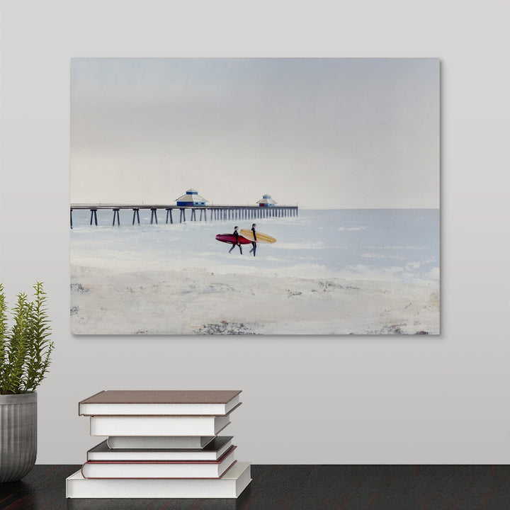 Sun and Sand II' Painting on Canvas Highland Dunes Size: 12" H x 16" W x 1.25" D Format: Wrapped Canvas