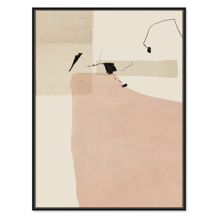 Soft Tempo - Floater Frame Painting on Canvas Joss & Main Frame Color: Black Framed Size: 41.5" H x 31.5" W