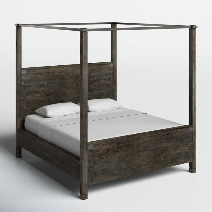 Breezewood Canopy Bed Birch Lane™ Size: King
