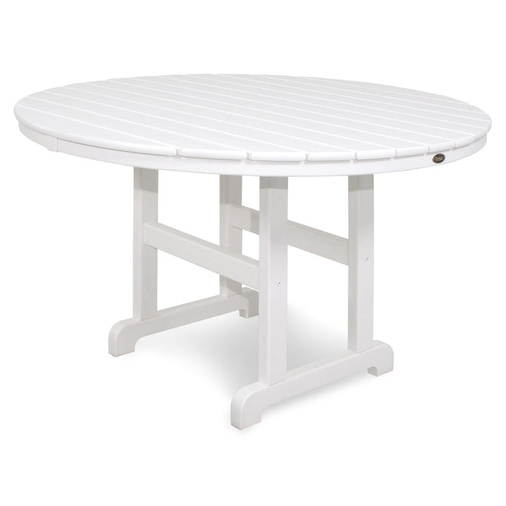 Monterey Bay Round Dining Table Trex Outdoor Color: Classic White