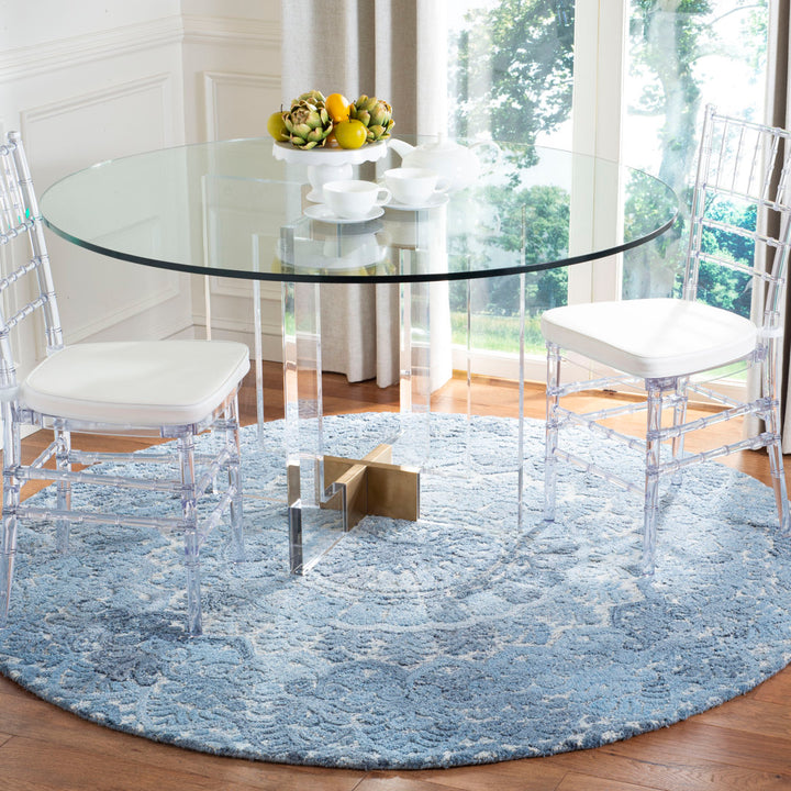 Husted Hand Tufted Performance Oriental Rug House of Hampton® Rug Size: Round 6'