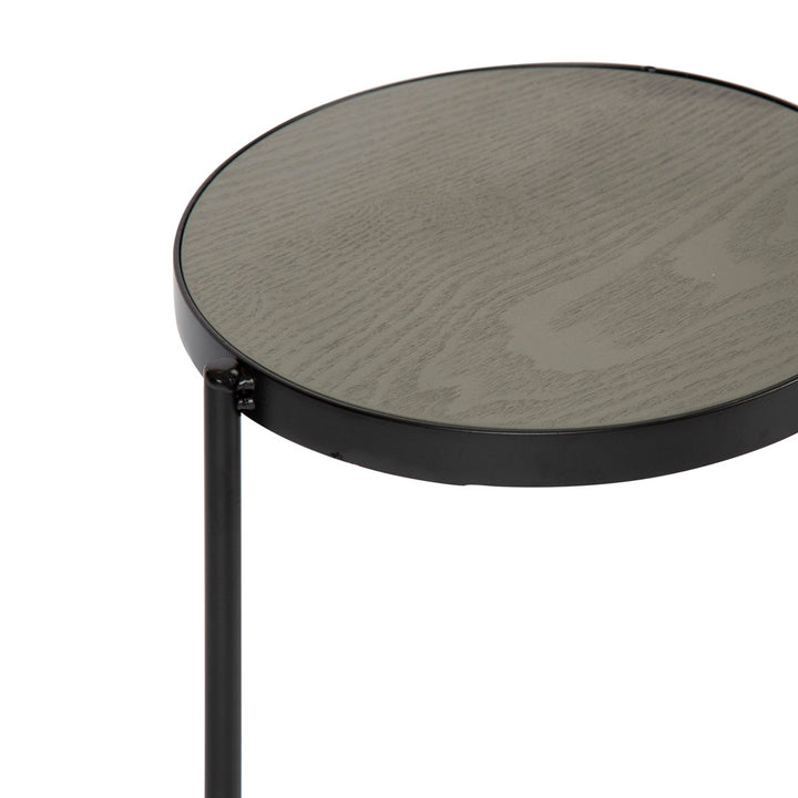 Logan Square Round Multi-Tiered Solid Wood Plant Stand Mercury Row® Color: Gray