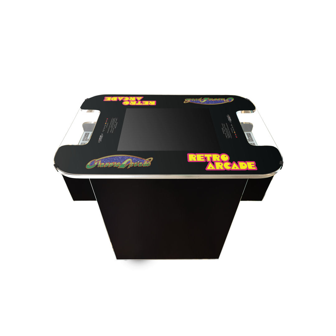 Cocktail Arcade Machine with 19" Monitor and 516 Retro Games - Fully Assembled - 5 Year Warranty Suncoast Arcade Color: Chrome