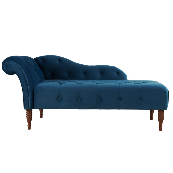 Kannon Tufted Right-Arm Chaise Lounge Willa Arlo™ Interiors Fabric: Teal Velvet