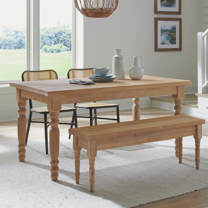 Valerie Dining Table Grain Wood Furniture Color: Driftwood