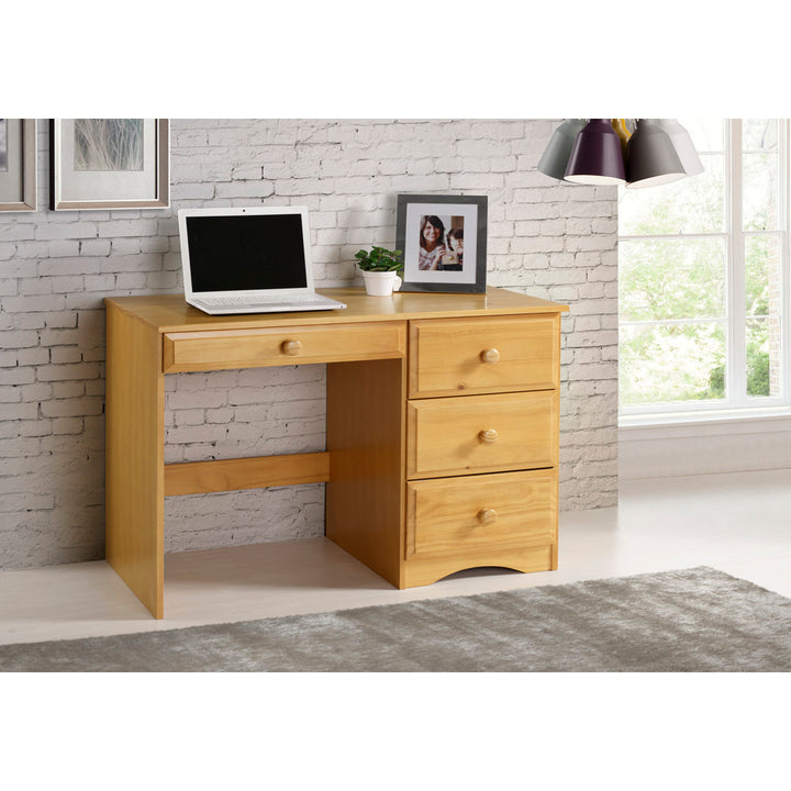 Kellie Writing Desk Three Posts™ Baby & Kids Finish: Natural