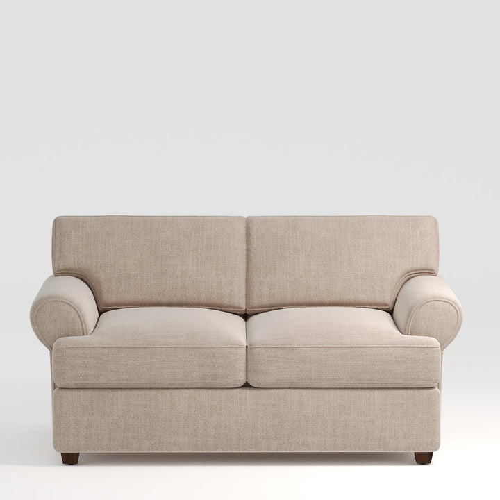 67" Recessed Arm Loveseat Birch Lane™ Fabric: Conversation Linen Basketweave