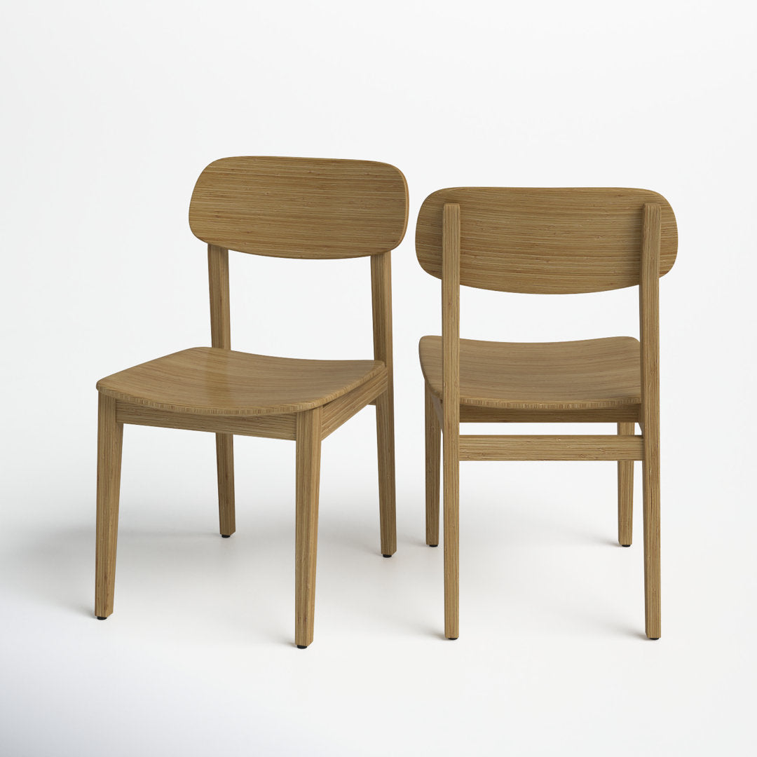 Lacey Solid Wood Side Chair (Set of 2) AllModern Color: Caramelized