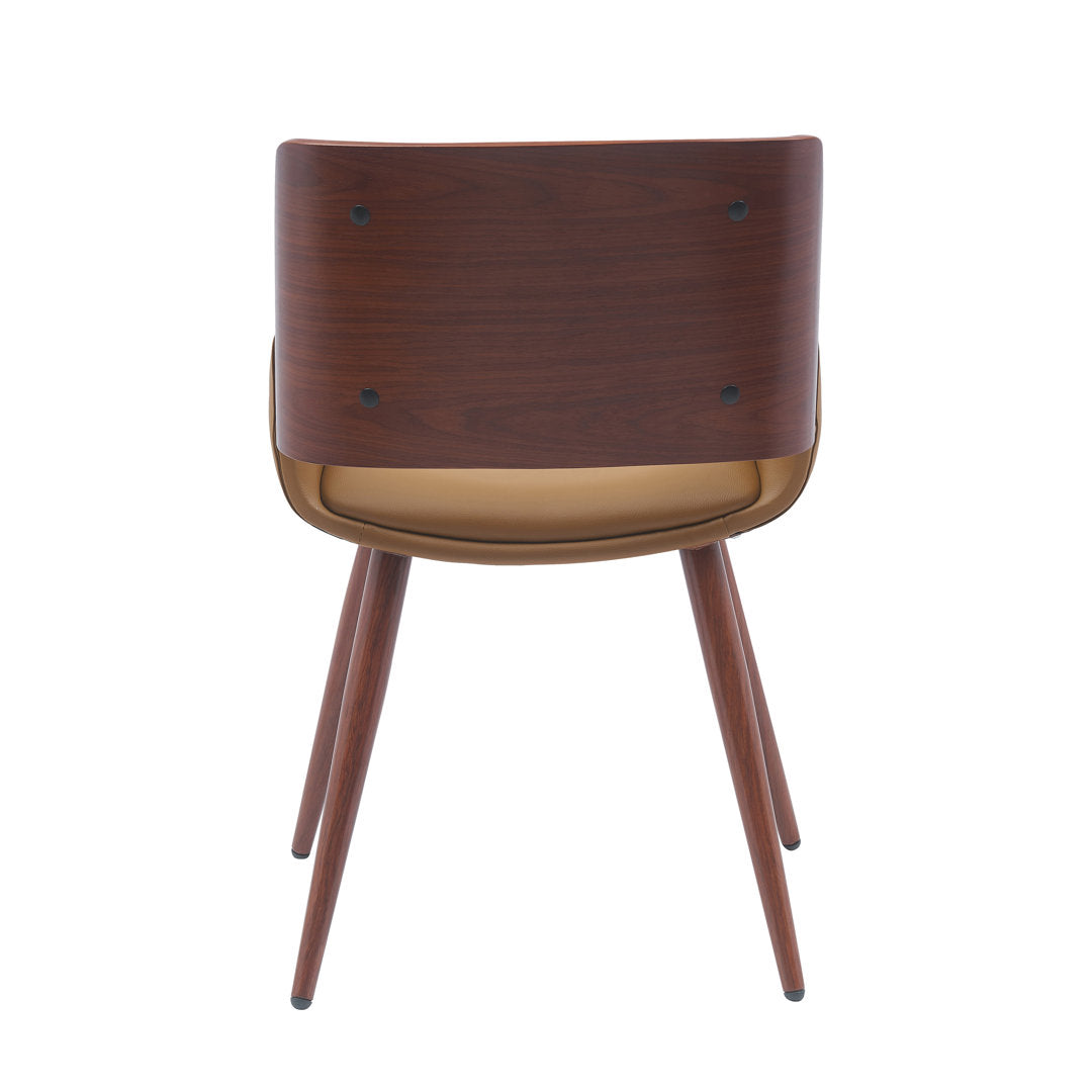 Seagraves Faux Leather Mid-Century Dining Chair Mercury Row® Upholstery Color: Desert Sandstone Faux Leather
