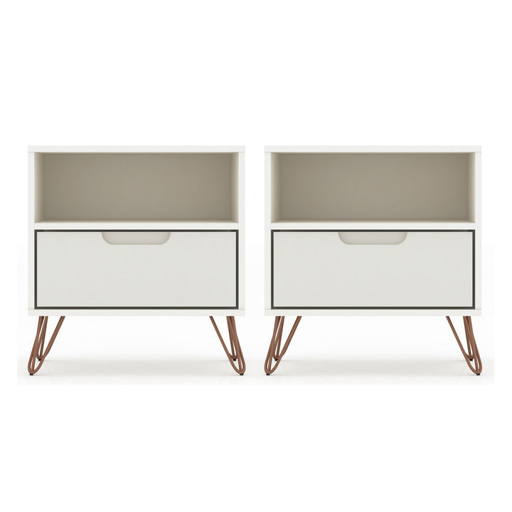 Darbie Drawer Nightstand Zipcode Design™ Color: Off White Quantity: Set of 2