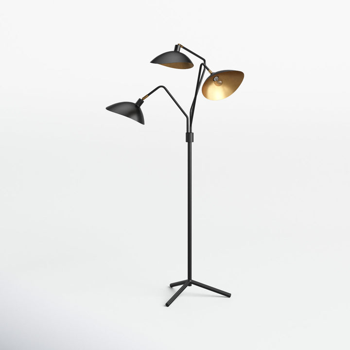 Hopson 70" Tree Floor Lamp AllModern Base Finish: Black