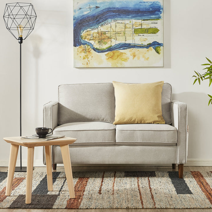 52.4" Square Arm Loveseat Mellow