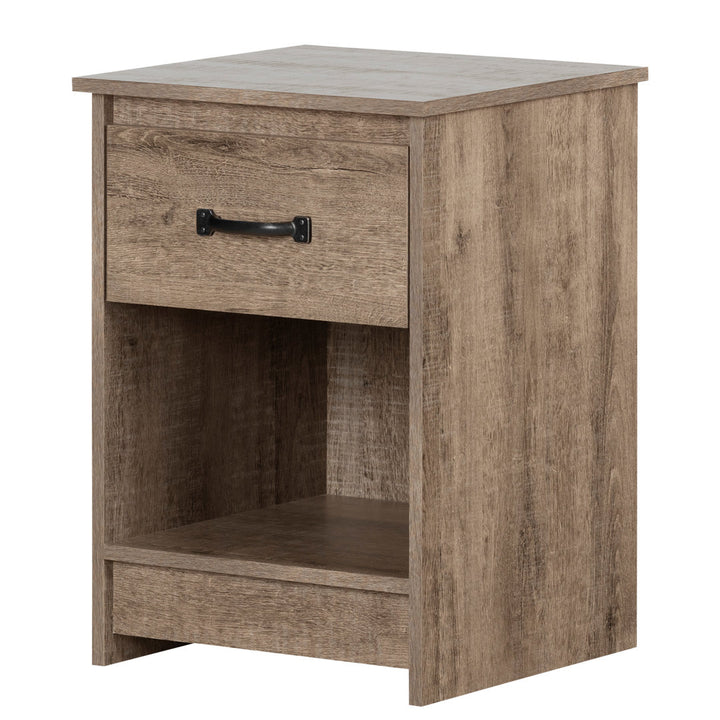 Tassio 1 Drawer Nightstand South Shore Color: Weathered Oak