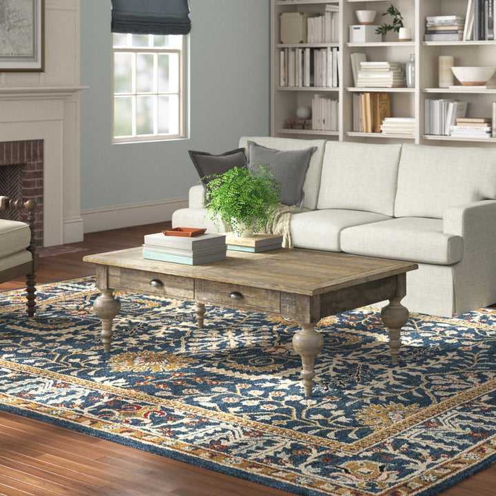 Clintwood Solid Wood 4 Legs Coffee Table Three Posts™