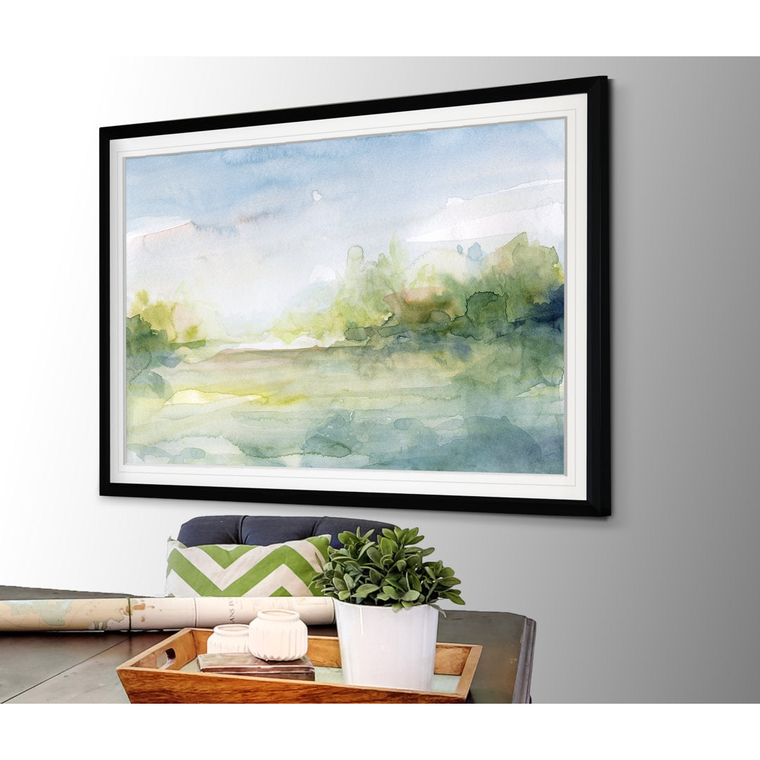 Clear Day - Picture Frame Print on Canvas Winston Porter Size: 30" H x 40" W x 1.5" D Format: Black Framed