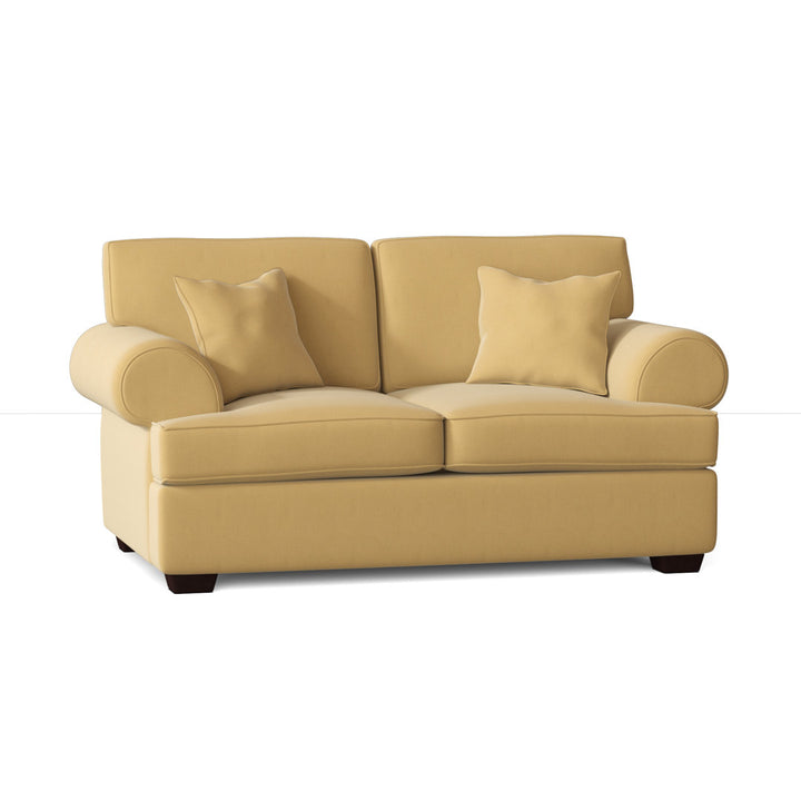 67" Recessed Arm Loveseat Birch Lane™ Fabric: Bayou Sunshine Canvas