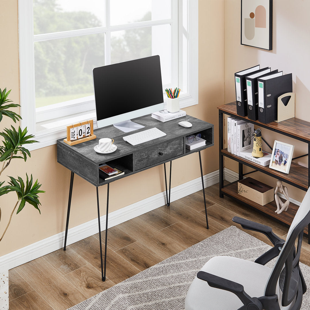 Kempst Home Office Computer Writing Desk Trent Austin Design® Color: Charcoal