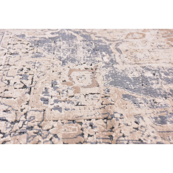 Arloa Oriental Beige/Navy Blue Area Rug Lark Manor™ Rug Size: Square 5'