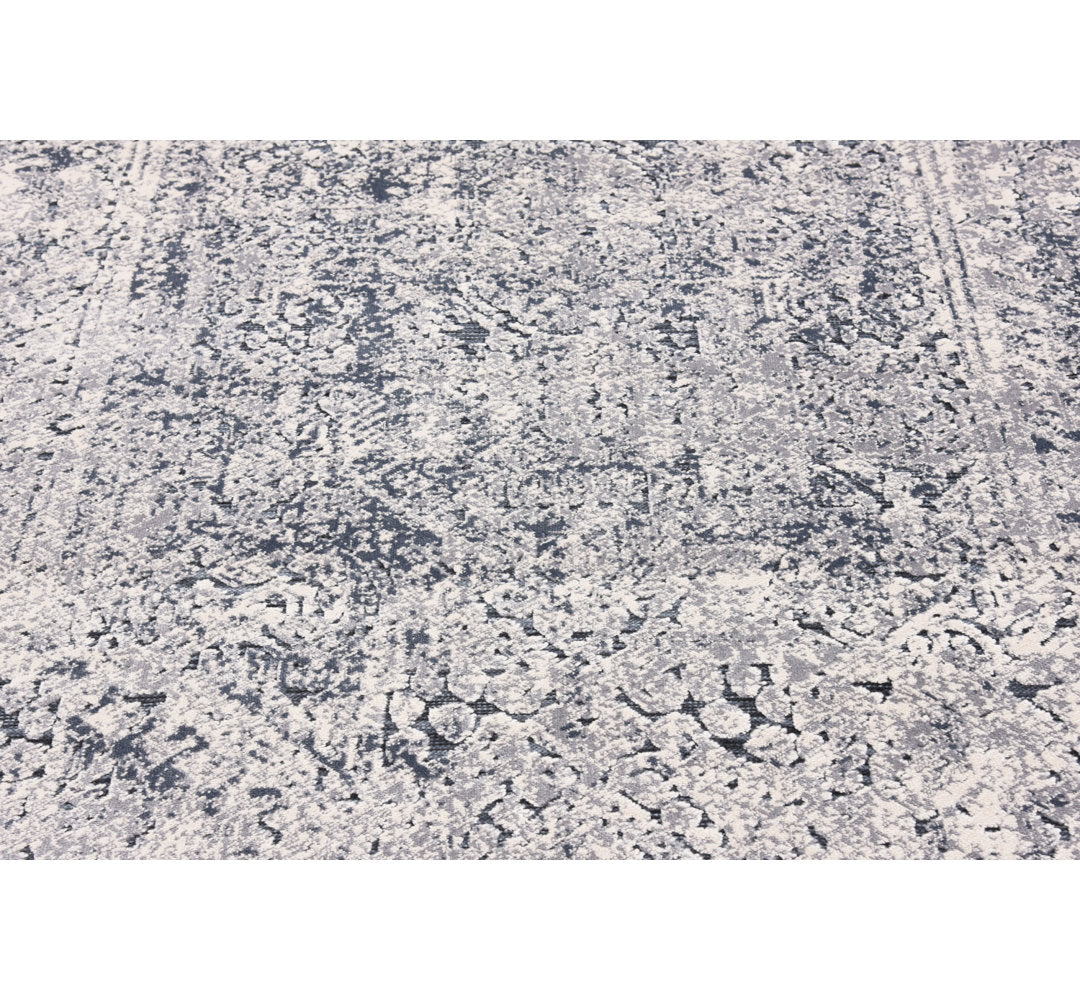 Corteney Oriental Gray Area Rug Alcott Hill® Rug Size: Square 7'1"