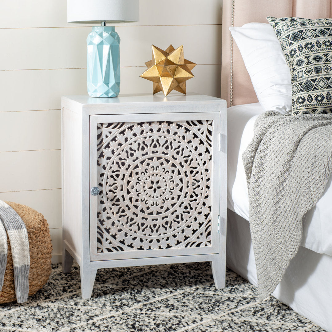 Etherson Nightstand Bungalow Rose Color: White Wash