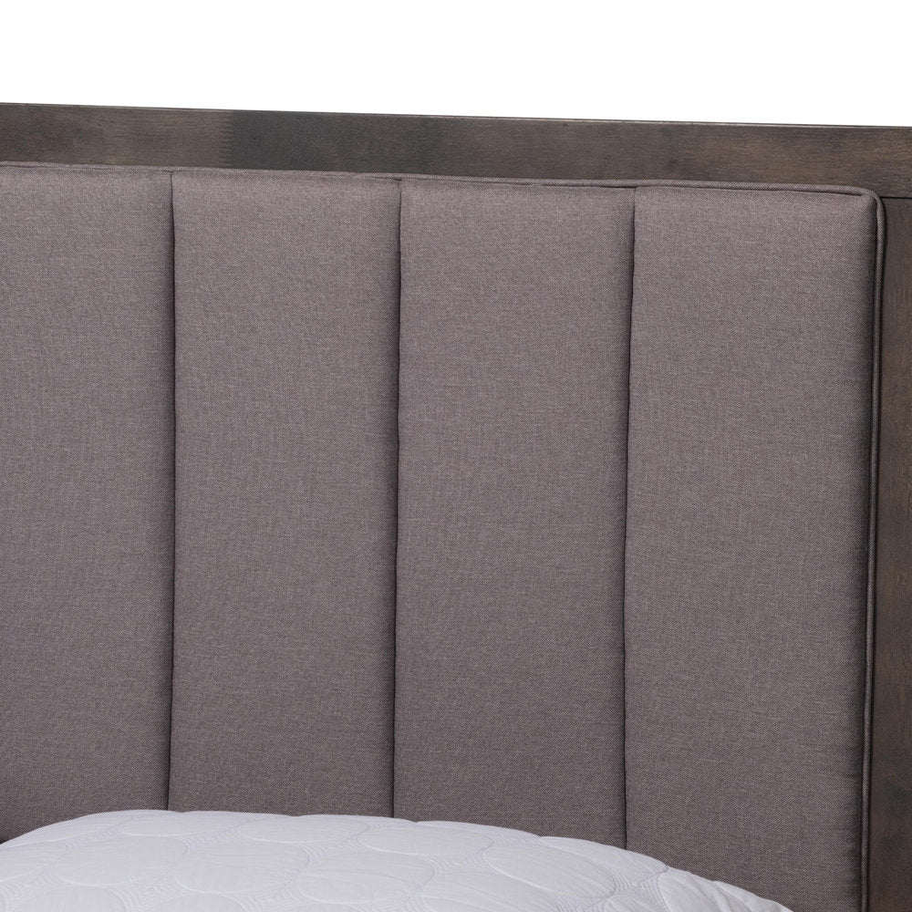 Carrillo Tufted Upholstered Canopy Bed Foundry Select Size: King