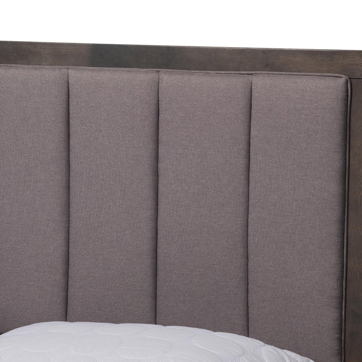 Carrillo Tufted Upholstered Canopy Bed Foundry Select Size: King