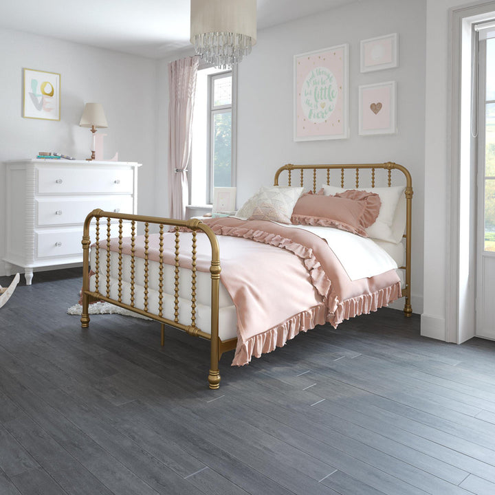 Monarch Hill Wren Metal Bed Little Seeds Color: Gold Size: Full