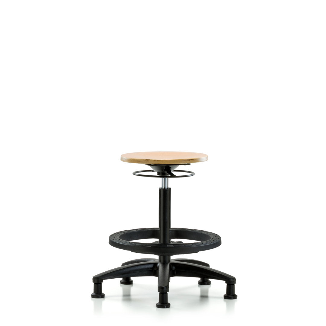 Alysa Height Adjustable Lab Stool Symple Stuff Foot Type: Glides