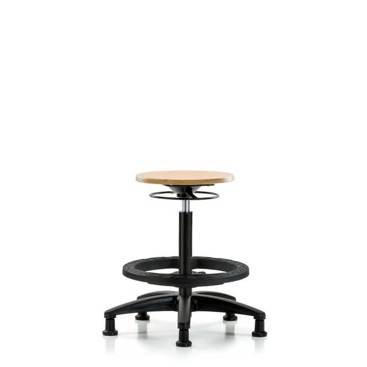 Alysa Height Adjustable Lab Stool Symple Stuff Foot Type: Glides