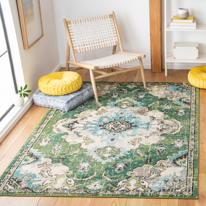 Shanna Oriental Green Area Rug Mistana™ Rug Size: Rectangle 10' x 14'