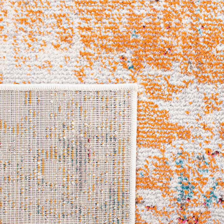 Besfort Abstract Ivory/Orange Area Rug Wade Logan® Rug Size: Rectangle 2'2" x 4'