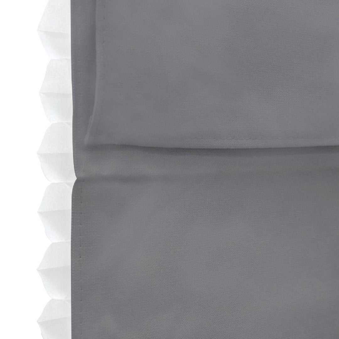 Cordless Blackout 100% Cotton Roman Shade with Cellular Shade Backing Symple Stuff Size: 43"W x 72"L Finish: Gray