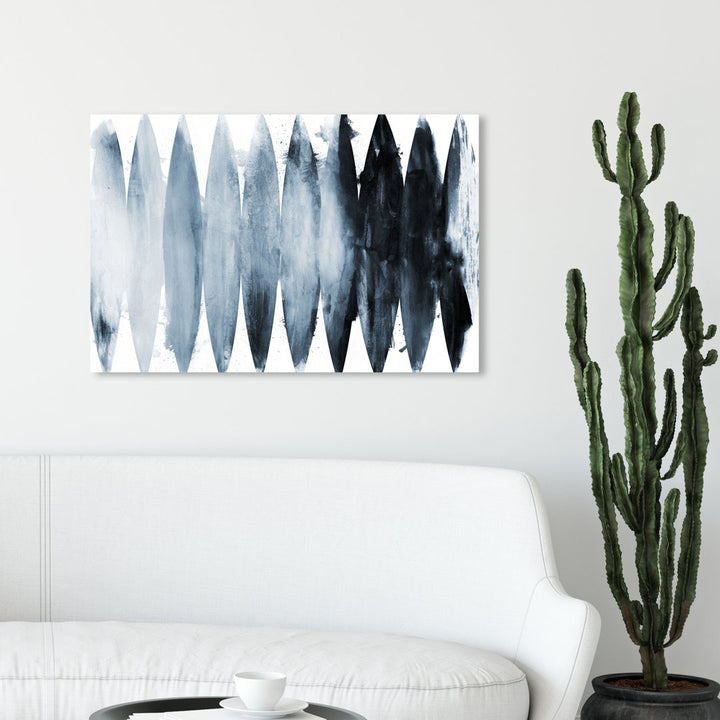 Abstract Paradise Found Muted - Painting Print on Canvas Art Remedy Size: 24" H x 36" W x 1.5" D Format: Wrapped Canvas