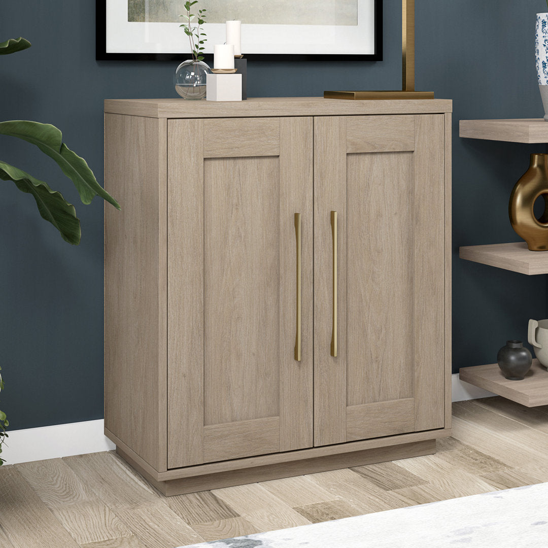 Tillman Accent Cabinet Wade Logan® Color: Antiqued Gray Oak