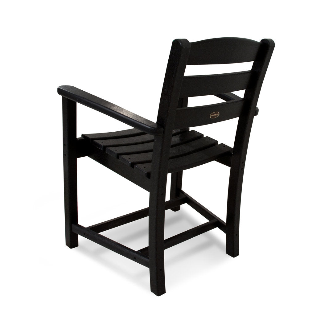 La Casa Café Dining Arm Chair POLYWOOD® Color: Black