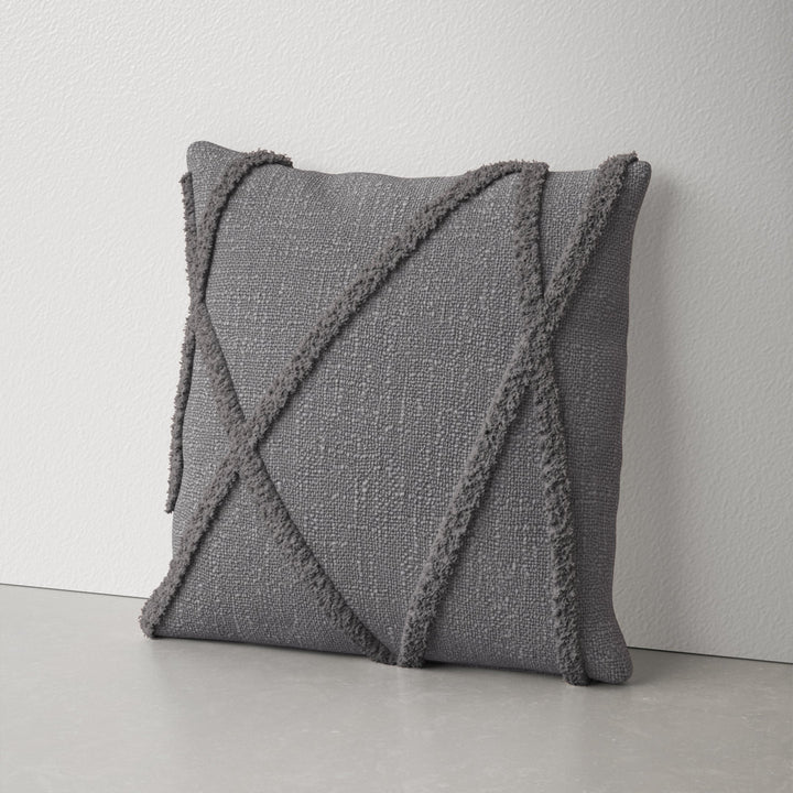 Tracey Square Cotton Pillow Cover & Insert AllModern Color: Blue Size: 24"H x 24"W Shape: Square