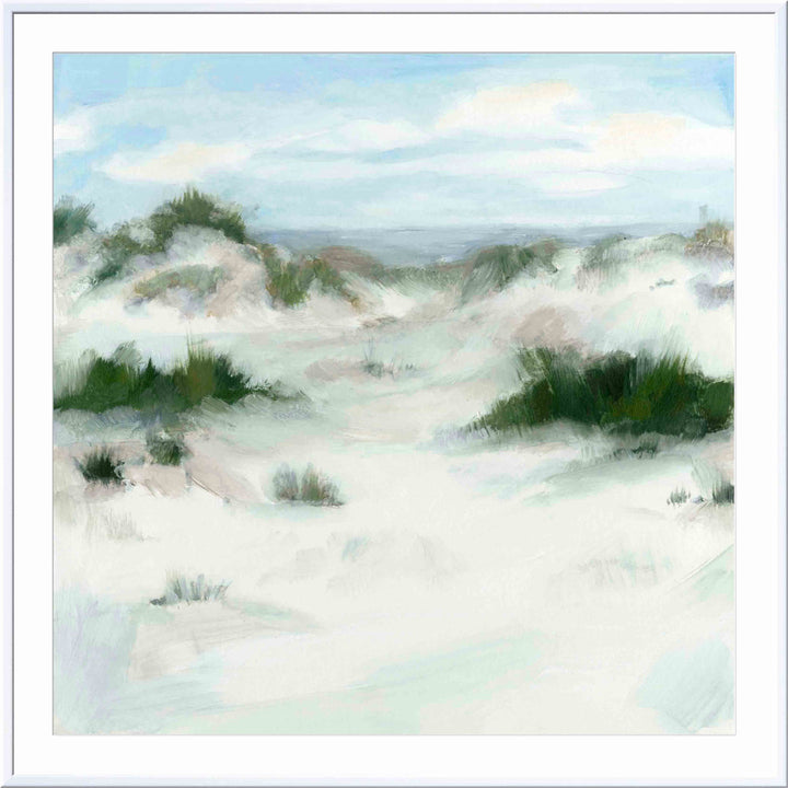 White Sands II by Megan Meagher - Picture Frame Painting Print Beachcrest Home™ Frame Color: Natural Size: 18"H x 12"W